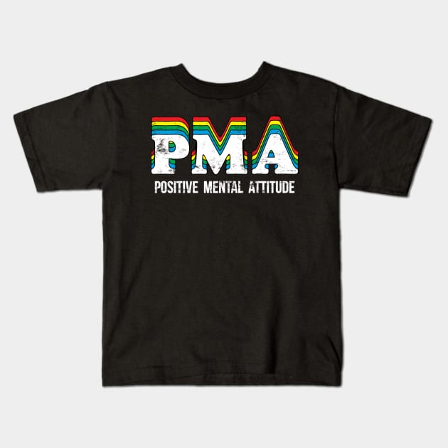 Positive Mental Attitude Kids T-Shirt by SmokingPencils